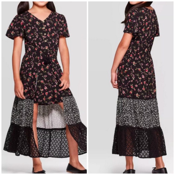 NWT! floral polka dot lace walk through jumpsuit - Picture 1 of 8